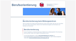 Desktop Screenshot of berufsorientierung.bz